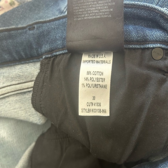 Goldsign Semi-Fit High Rise Slim Straight Leg Jeans Blue Womens Size 30 Capsule - Picture 12 of 13